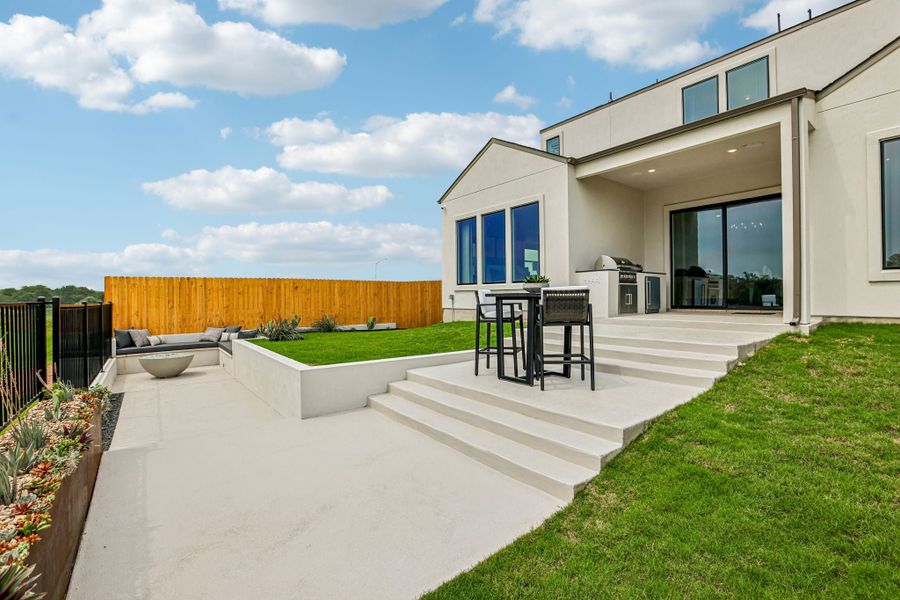 Exterior details and patio area of a home in Bluff Haven, Georgetown (Image 21). Exterior details and patio area of a home in Bluff Haven, Georgetown (Image 21).