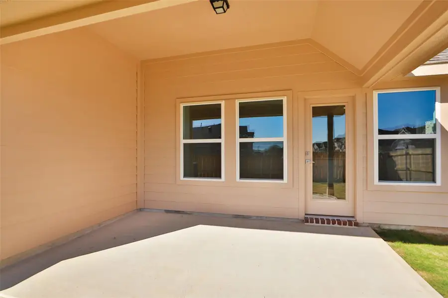 Exterior details and patio area of a home in Southern Pointe, College Station (Image 3).