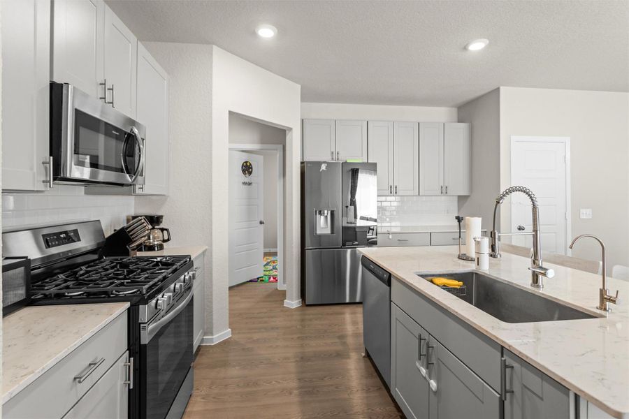 All appliances and kitchenware to be included. Water filtration system ensures fresh, clean water All appliances and kitchenware to be included. Water filtration system ensures fresh, clean water