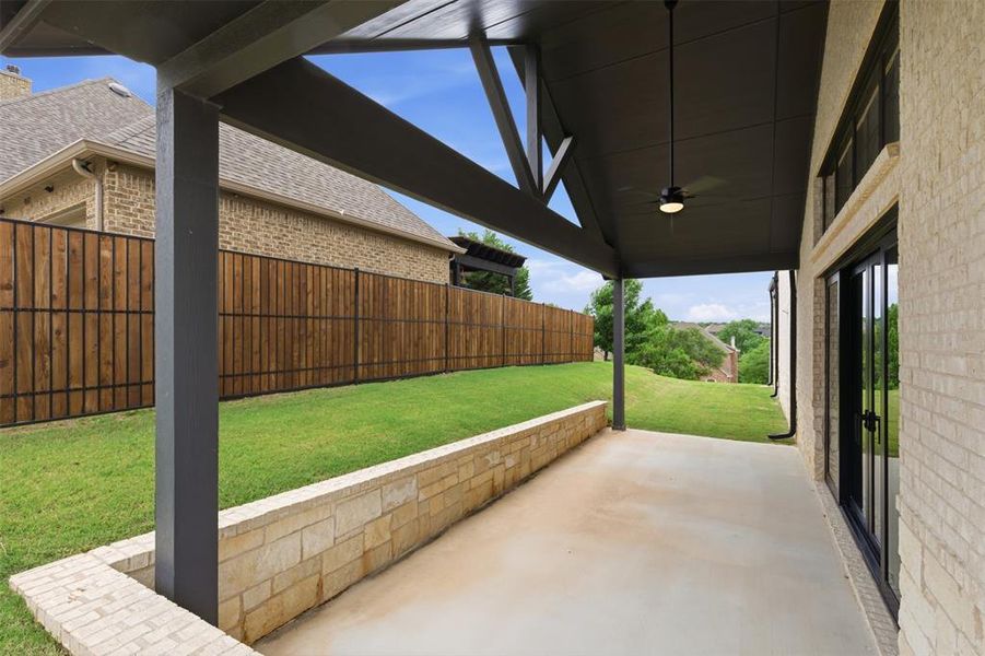 Exterior details and patio area of a home in , Fort Worth (Image 28).