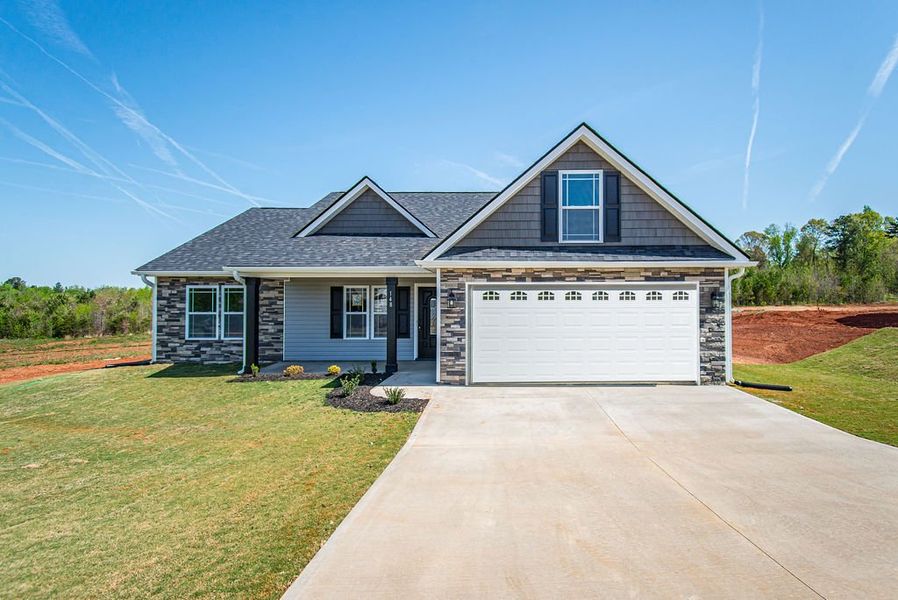 Representative exterior photo of a completed home built from the Archer by Enchanted Homes in Ballentine Ridge, Lyman, SC (Image 2).