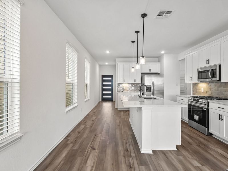 Furnished interior view inside a new home in Meadows at Oak Creek, San Antonio (Image 10).