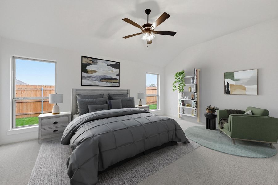 Representative furnished interior of a home built from the Hanover by Cheldan Homes in Craftsmen's Corner, Cleburne (Image 54).