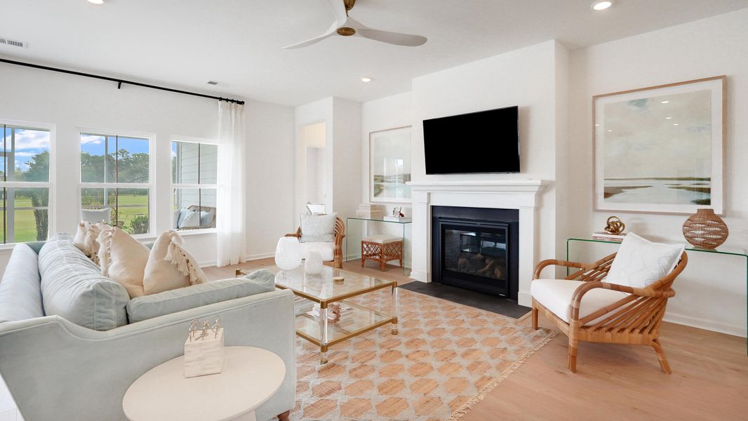 Furnished interior view inside a new home in Horizons at Carnes Crossroads | 55+: Legends Collection, Summerville (Image 2). Furnished interior view inside a new home in Horizons at Carnes Crossroads | 55+: Legends Collection, Summerville (Image 2).