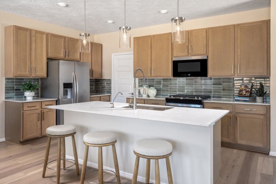 Representative furnished interior of a home built from the 2335 Modeled by KB Home in Madera Trails, New Caney (Image 6). Representative furnished interior of a home built from the 2335 Modeled by KB Home in Madera Trails, New Caney (Image 6).