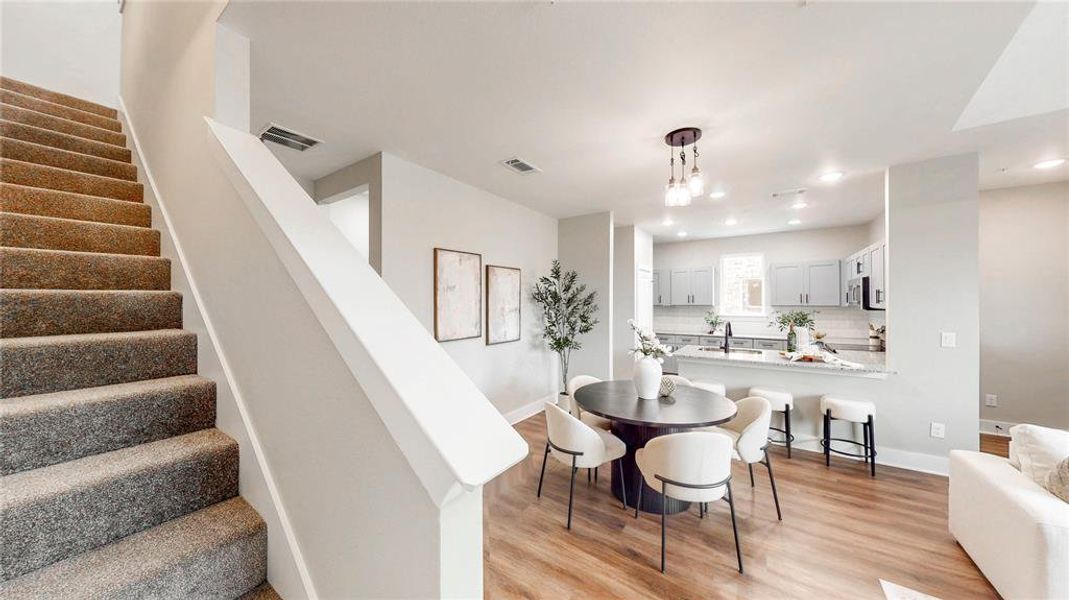 Furnished interior view inside a new home in , Denton (Image 15).