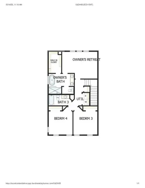 2D floor plan layout of this home in Celesta, Scottdale, GA (Image 6).