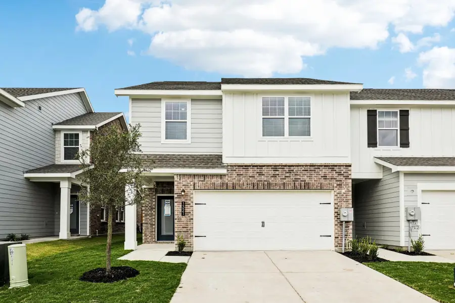 Representative exterior photo of a completed home built from the Glory by Starlight Homes in Broadmoor Village, Cedar Hill, TX (Image 21). Representative exterior photo of a completed home built from the Glory by Starlight Homes in Broadmoor Village, Cedar Hill, TX (Image 21).