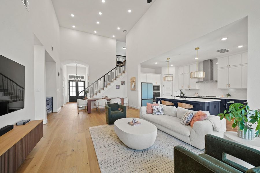 Furnished interior view inside a new home in Sienna, Missouri City (Image 41). Furnished interior view inside a new home in Sienna, Missouri City (Image 41).