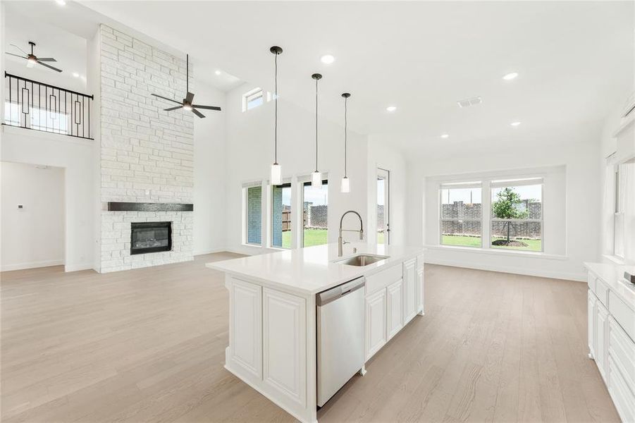 Furnished interior view inside a new home in Chaparral Park, Oak Point (Image 7).