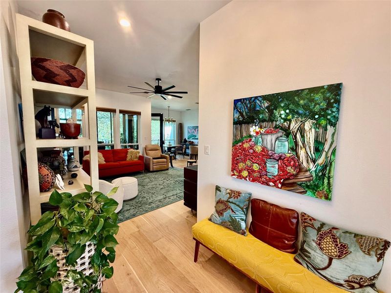 Designer finishes when entering home