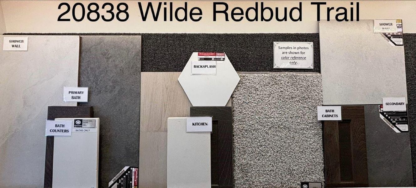 Sample of building materials used in homes in Grand Mission Estates, Richmond (Image 3).