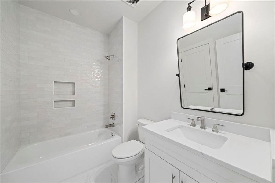 Furnished interior view inside a new home in , Atlanta (Image 17). Furnished interior view inside a new home in , Atlanta (Image 17).