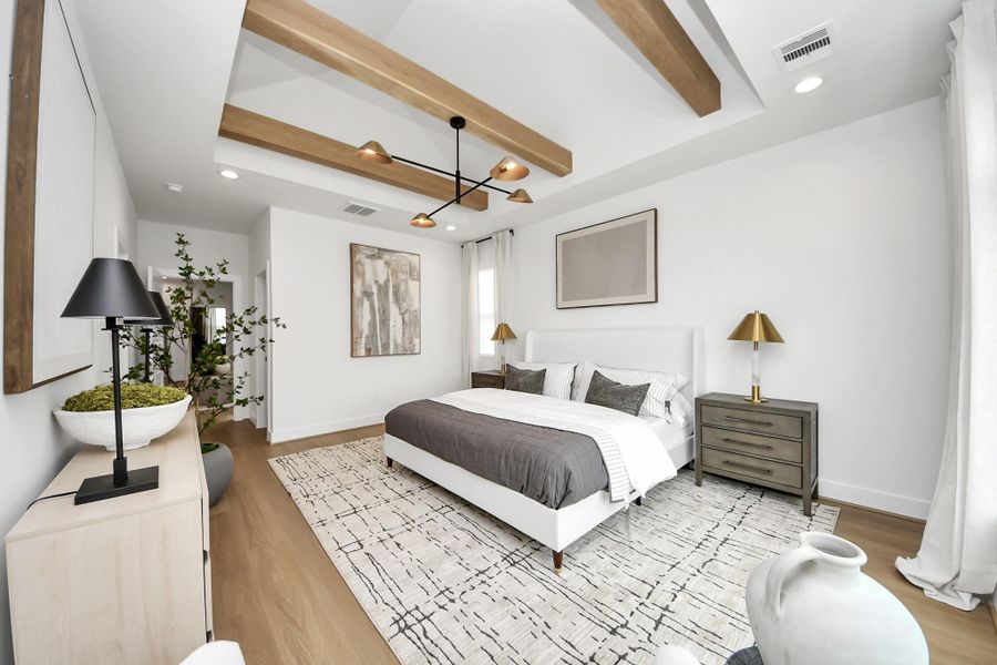 Furnished interior view inside a new home in , Houston (Image 39).