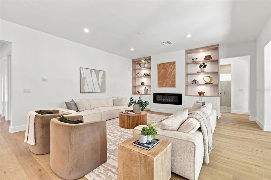 Furnished interior view inside a new home in , Tampa (Image 9). Furnished interior view inside a new home in , Tampa (Image 9).