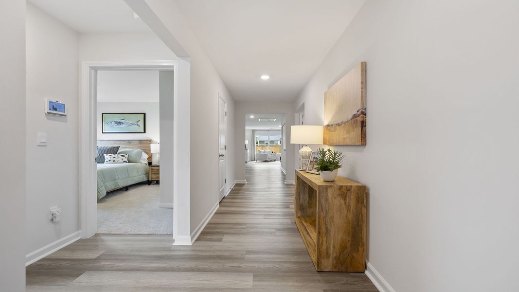 Representative furnished interior of a home built from the Cali by D.R. Horton in Rocky River Ridge, Anderson (Image 5).