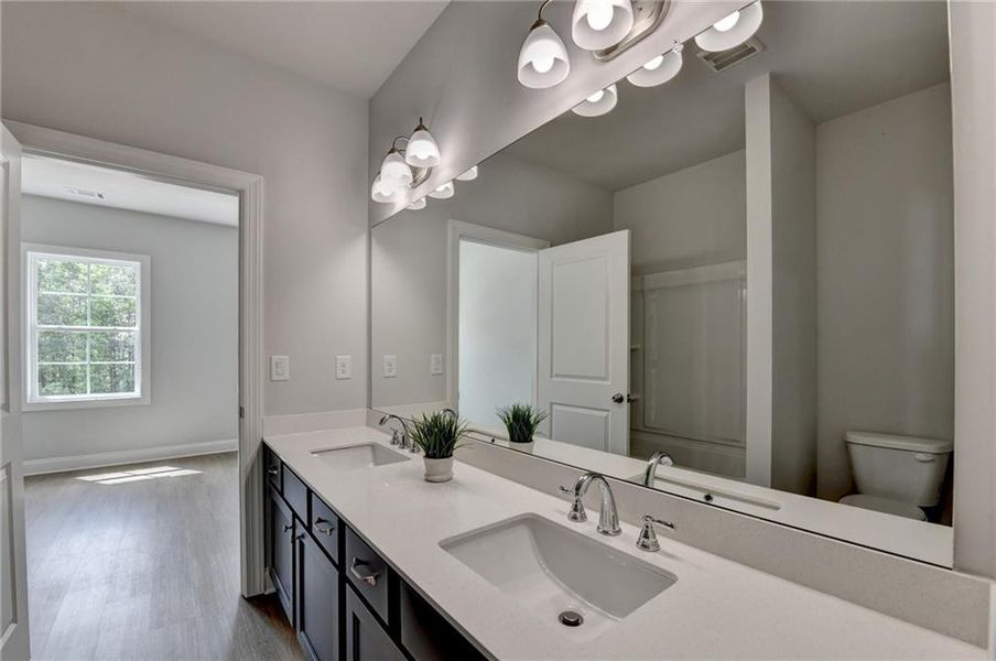 Furnished interior view inside a new home in , Suwanee (Image 16).