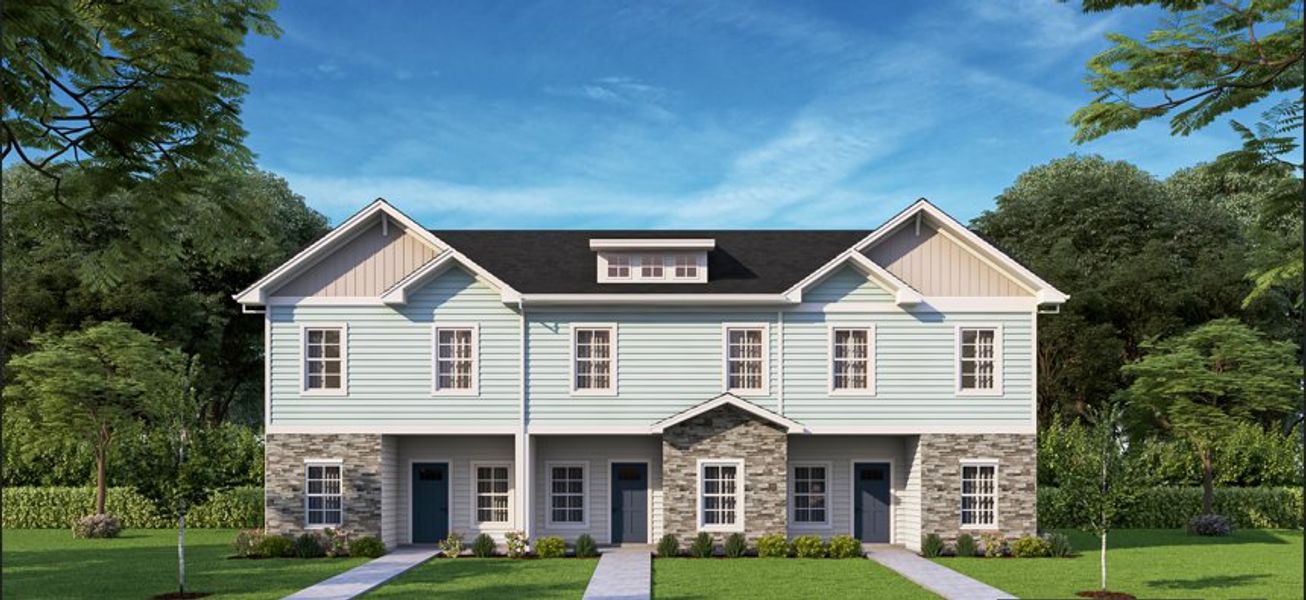 Representative exterior photo of a completed home built from the Palmetto II by McGuinn Homes in Clarke Townes, Anderson, SC (Image 27).