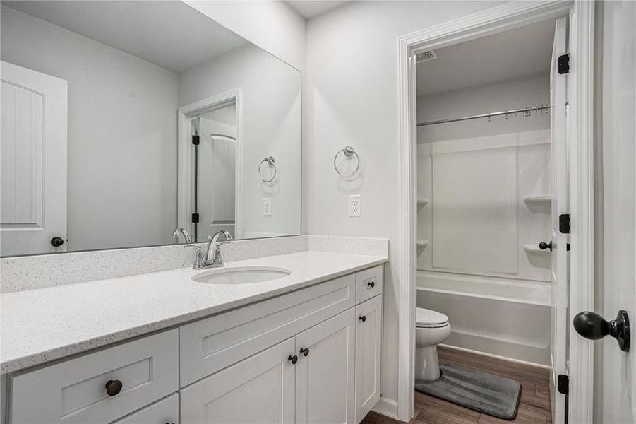 Furnished interior view inside a new home in , Hampton (Image 3).