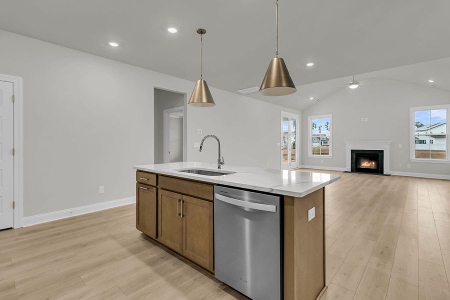 Furnished interior view inside a new home in Tidewater at Lakes of Cane Bay, Summerville (Image 13).