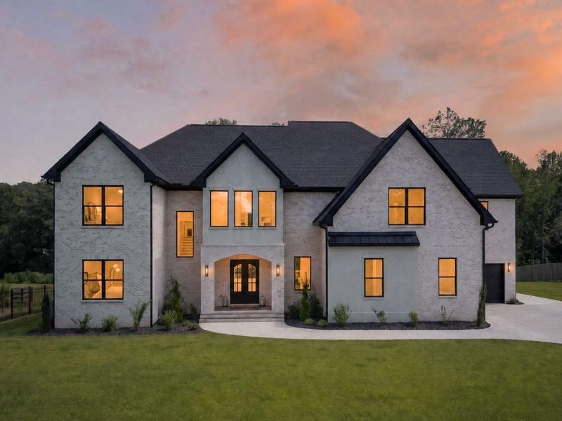 Front exterior of a new home in , Buford, GA, highlighting curb appeal (Image 24).