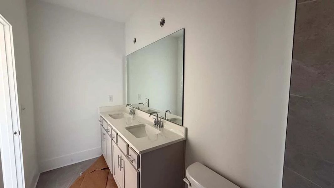 Primary Bathroom featuring Milan Collection Finishes Construction Progress