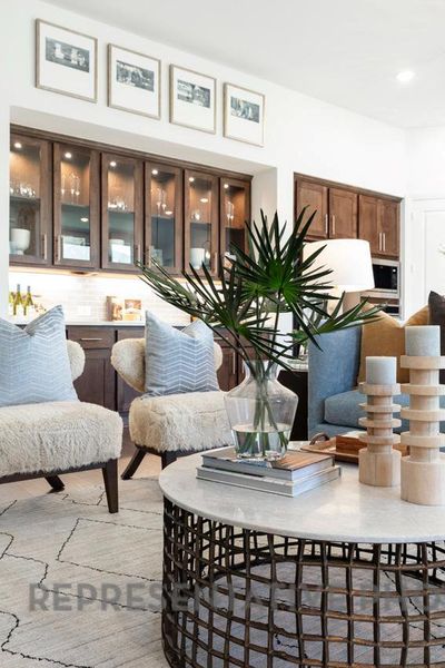 Furnished interior view inside a new home in 6 Creeks at Waterridge, Kyle (Image 13).