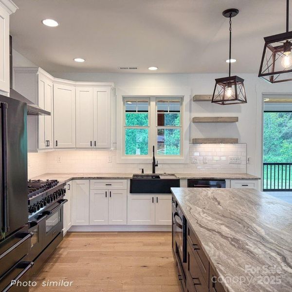 Furnished interior view inside a new home in , Mills River (Image 6).