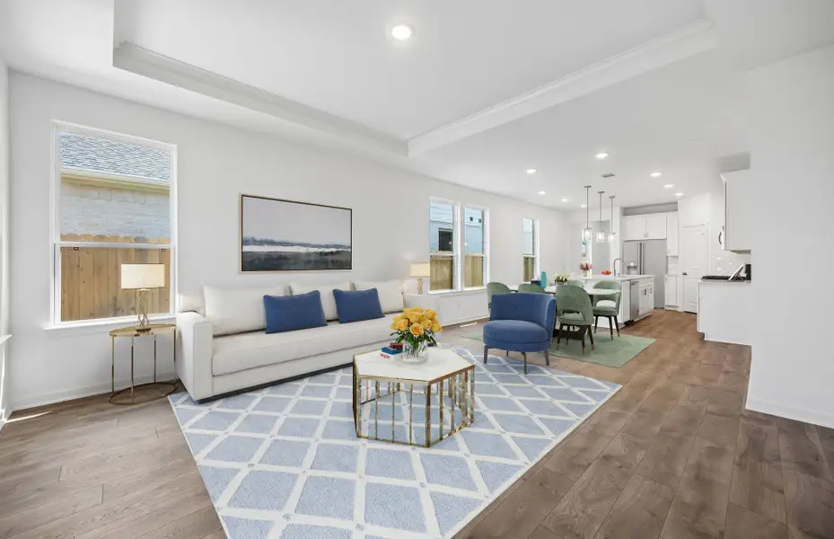 Furnished interior view inside a new home in Ryehill, Sugar Land (Image 4).