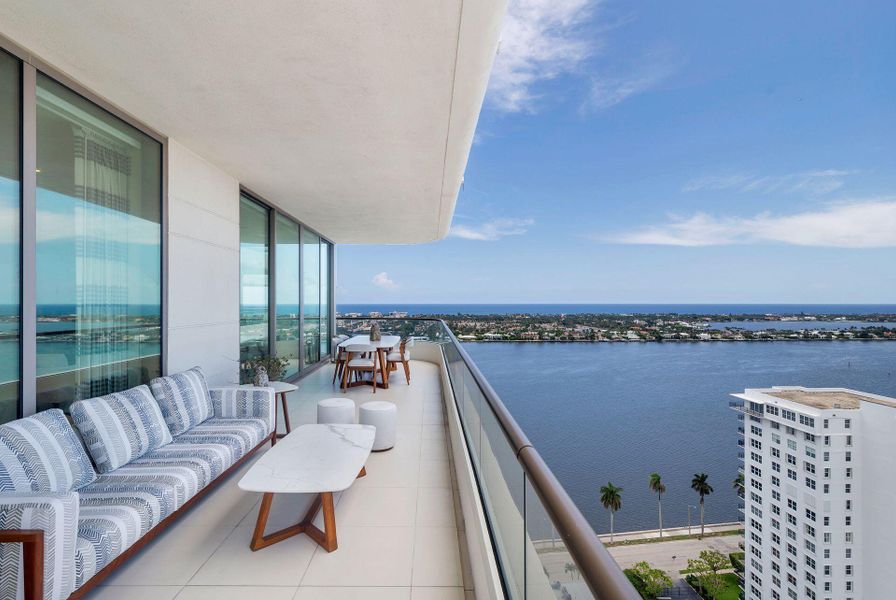 Exterior details and patio area of a home in , West Palm Beach (Image 33).