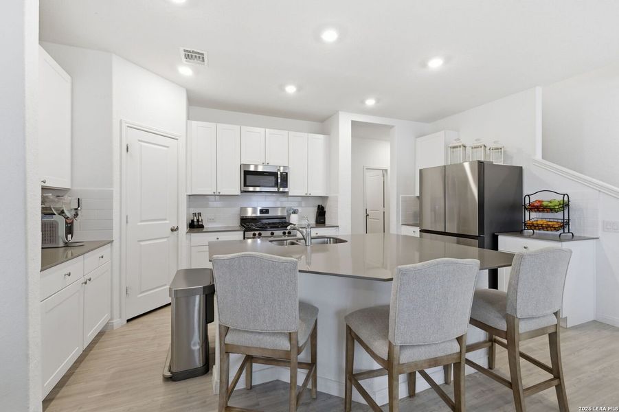 Furnished interior view inside a new home in , Converse (Image 10).