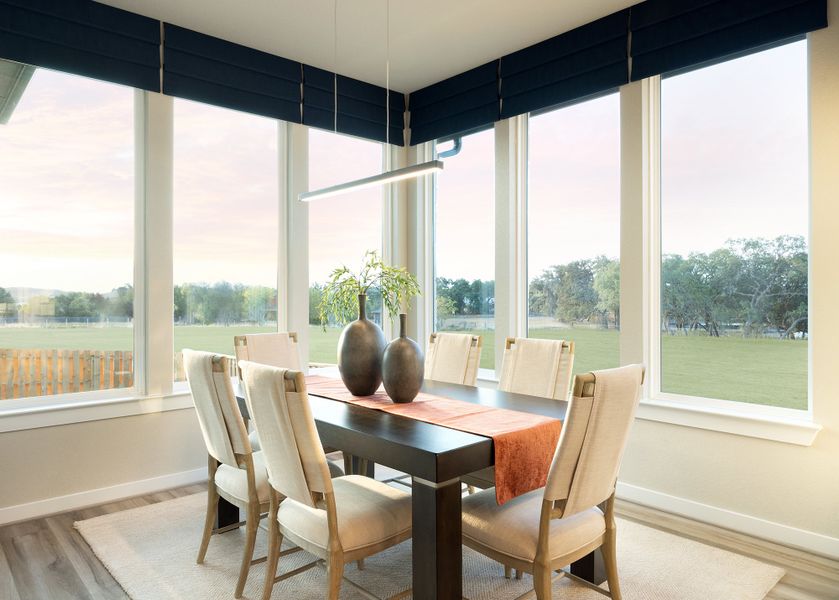 Representative furnished interior of a home built from the Guadalupe by Scott Felder Homes in Esperanza, Boerne (Image 10).