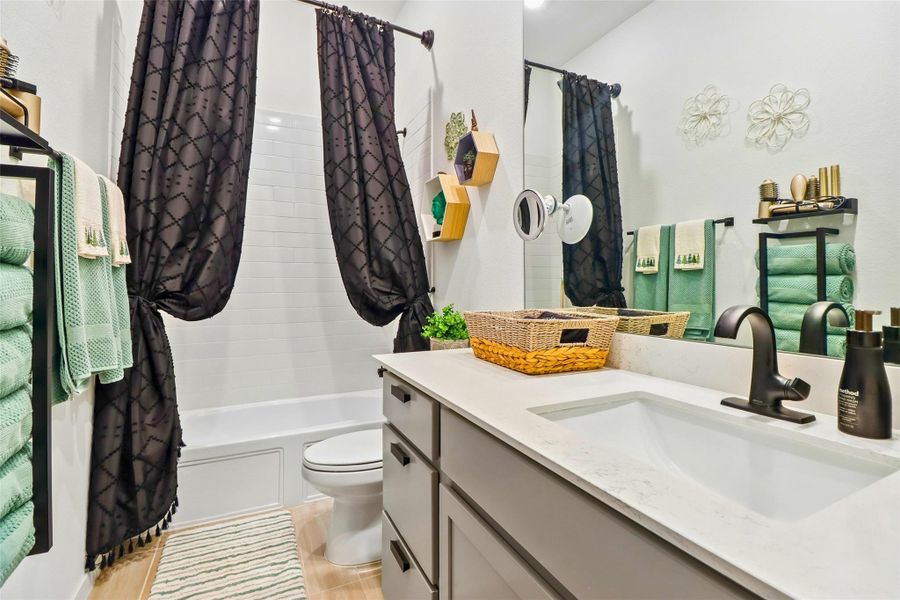 Furnished interior view inside a new home in The Highlands, Porter (Image 14). Furnished interior view inside a new home in The Highlands, Porter (Image 14).