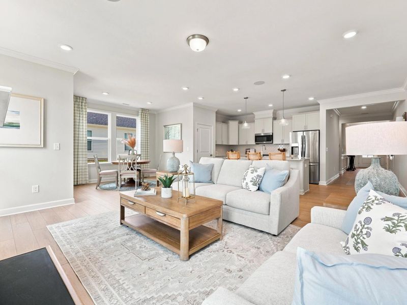 Representative furnished interior of a home built from the The Daphne C by Davidson Homes LLC in Sage on North Main, Wake Forest (Image 33). Representative furnished interior of a home built from the The Daphne C by Davidson Homes LLC in Sage on North Main, Wake Forest (Image 33).