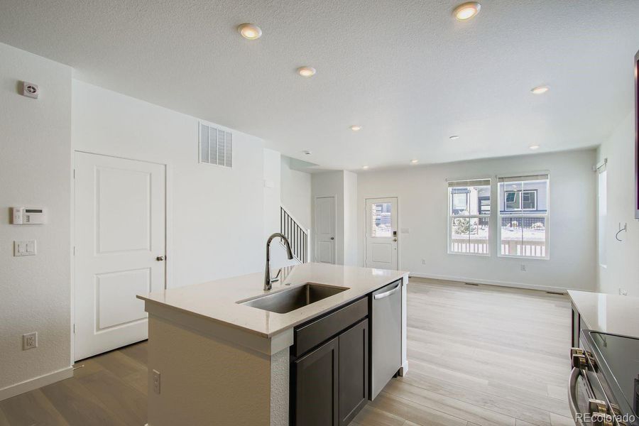 Furnished interior view inside a new home in Sterling Ranch: The Parkside Collection, Littleton (Image 7).