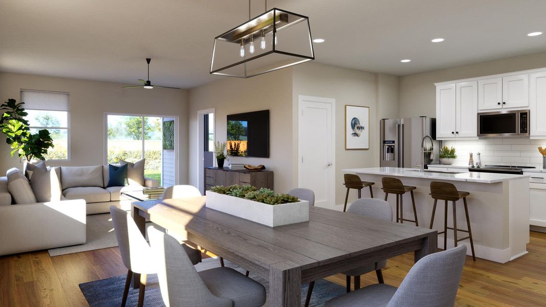 Dining Room | Shelby at Lariat in Liberty Hill, TX by Landsea Homes