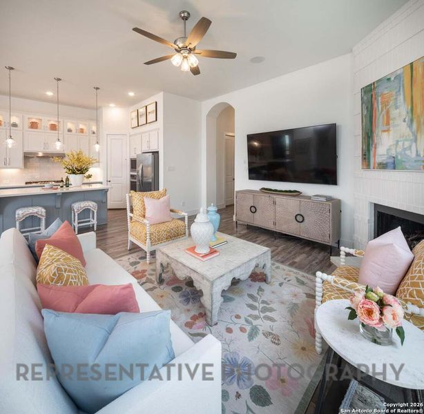 Furnished interior view inside a new home in The Ranches at Creekside, Boerne (Image 7).
