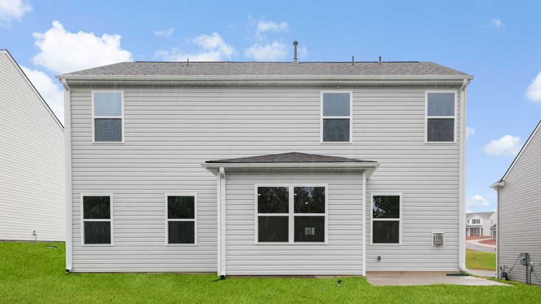 Exterior details and patio area of a home in Spring Ridge, Anderson (Image 18).