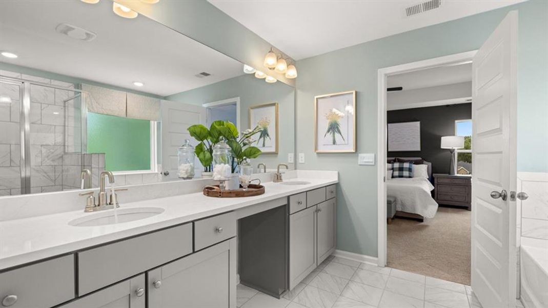 Furnished interior view inside a new home in Heritage Pointe, Senoia (Image 23).