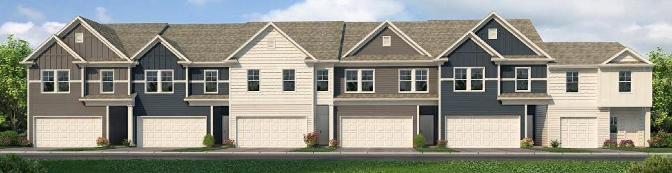 Front exterior of a new home in The Collection at Walden Park, Jonesboro, GA, highlighting curb appeal (Image 1).