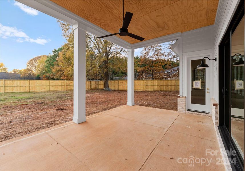 Covered Patio - Entry from Dining Area