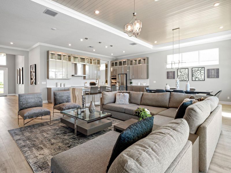Furnished interior view inside a new home in PGA Village Verano, Port St. Lucie (Image 19).
