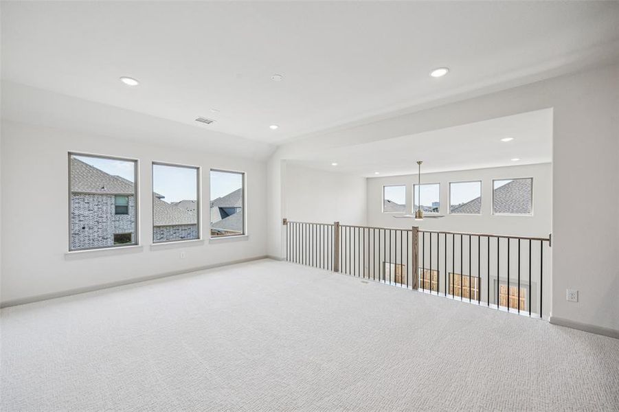 You'll find a game room large enough to entertain a crowd in our Toulouse floor plan.