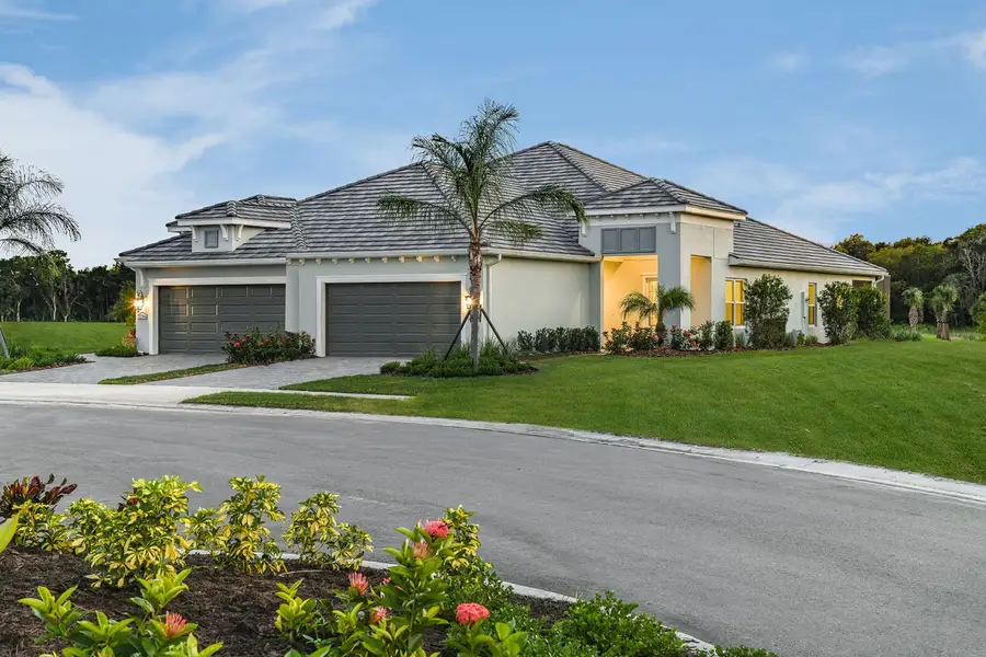 Representative exterior photo of a completed home built from the Tidewinds 2 by Neal Communities in Grand Palm, Venice, FL (Image 1). Representative exterior photo of a completed home built from the Tidewinds 2 by Neal Communities in Grand Palm, Venice, FL (Image 1).