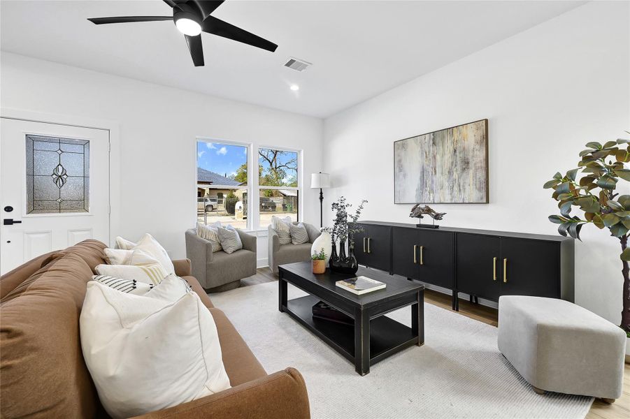 Furnished interior view inside a new home in , Houston (Image 7).