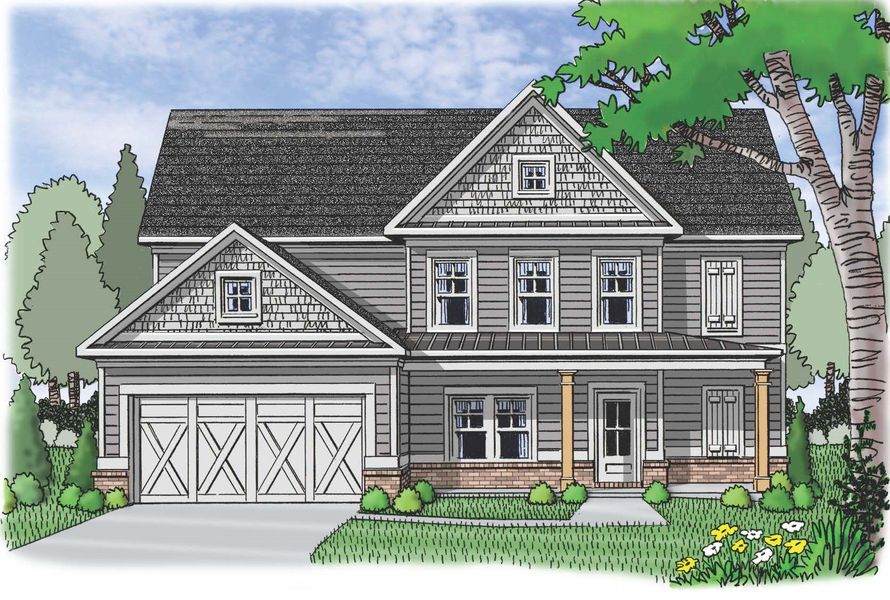 Representative rendering of the exterior for the The Hayden by Reliant Homes (Image 18).
