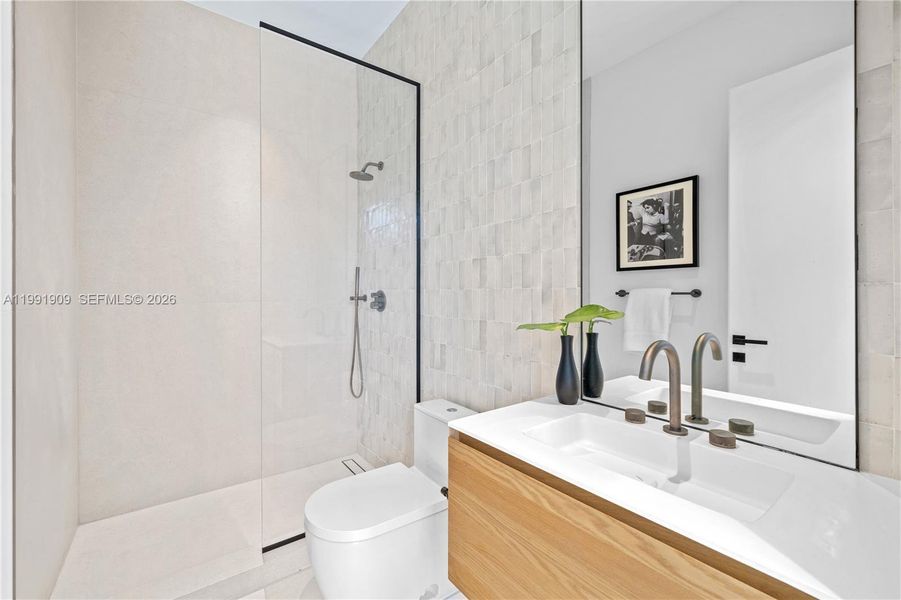 Furnished interior view inside a new home in , Miami Beach (Image 41).