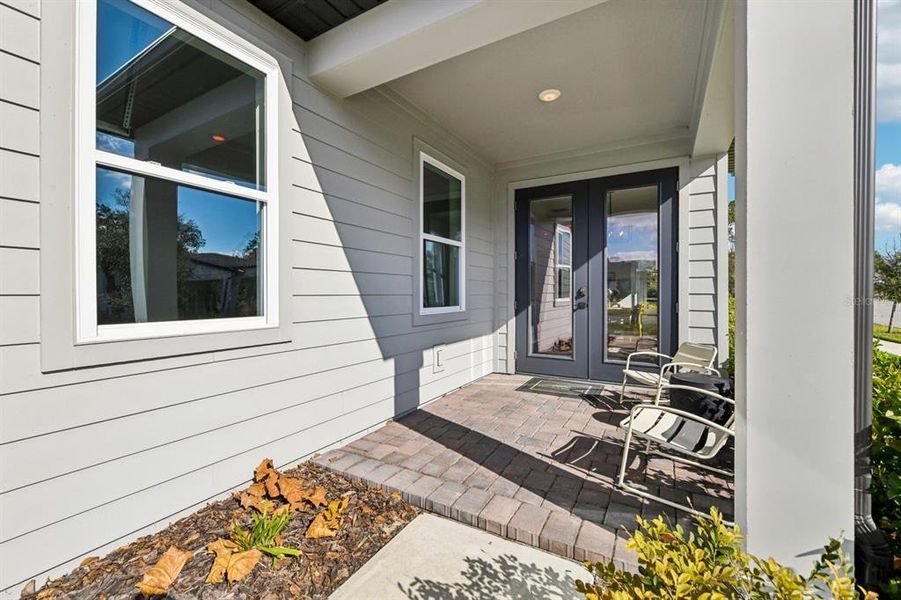 Exterior details and patio area of a home in Northlake Classical, Winter Garden (Image 4). Exterior details and patio area of a home in Northlake Classical, Winter Garden (Image 4).