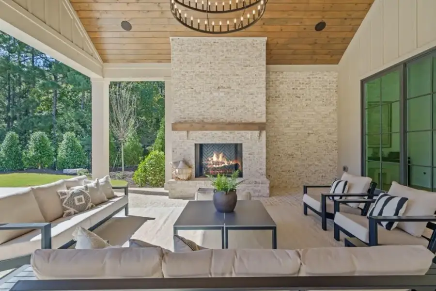 Exterior details and patio area of a home in , Milton (Image 29).