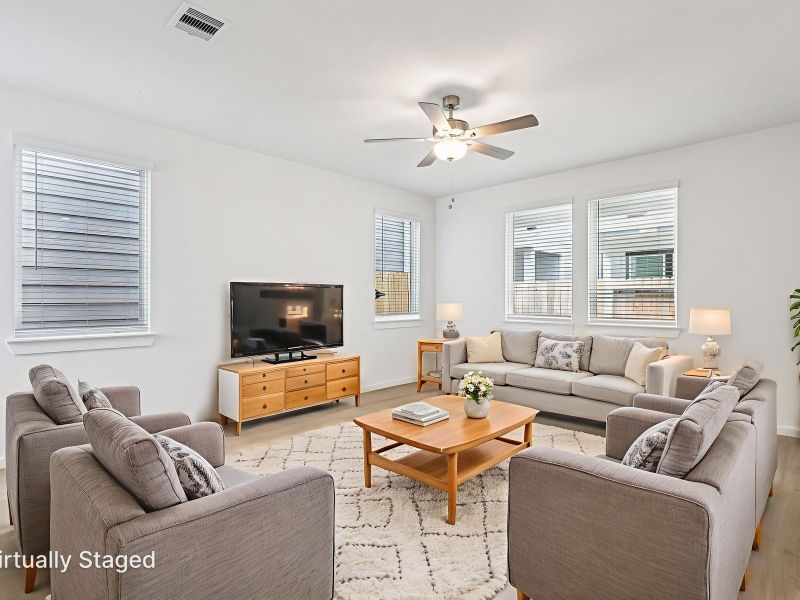 Furnished interior view inside a new home in Spring Brook Village - City Series, Houston (Image 4).